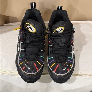 Air Max 98 Black with Multicolor Details